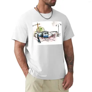 Polos pour hommes Arrêt de tram à G? Teborg T-shirt Animal Prinfor Boys Blacks Customs Tee-shirt à manches courtes Hommes