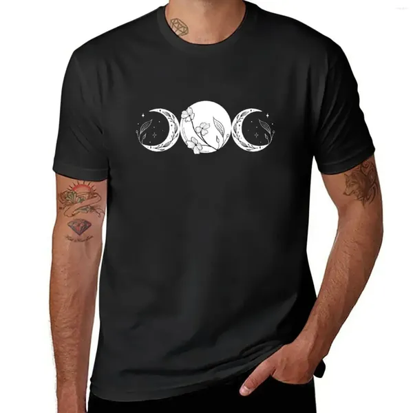 T-shirt Wicca T-shirt Polos Triple Moon Wicca T-shirts surdimensionnés T-shirts graphiques Hip Hop