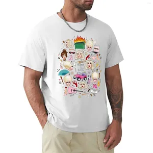 Polos pour hommes Trixie Katya Collage rafraîchir T-shirt grande taille hauts chemises t-shirts graphiques vêtements mignons hommes