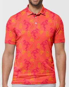 Polos pour hommes Tropicana Polo T-shirts Art Print Trending Shirt Summer Short-Sleeve Custom Clothing