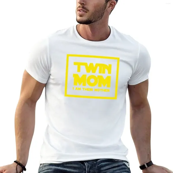 Camiseta de gemela de polos para hombres: soy su camiseta madre de la camiseta de verano ropa estética camiseta camiseta para hombres