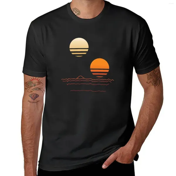Polos para hombre Twin Suns Camiseta personalizada Camiseta de verano Top Algodón