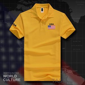 Herenpolo's Verenigde Staten van Amerika USA US poloshirts mannen korte mouw witte merken gedrukt voor land katoen natie team vlag 230715