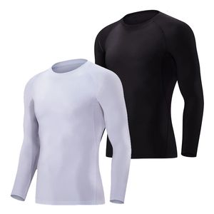 Polos pour hommes UPF 50 Chemises de compression à manches longues Sports nautiques Protection solaire Sous-sol Rashguard Fitness Tops Personnalisé 231012