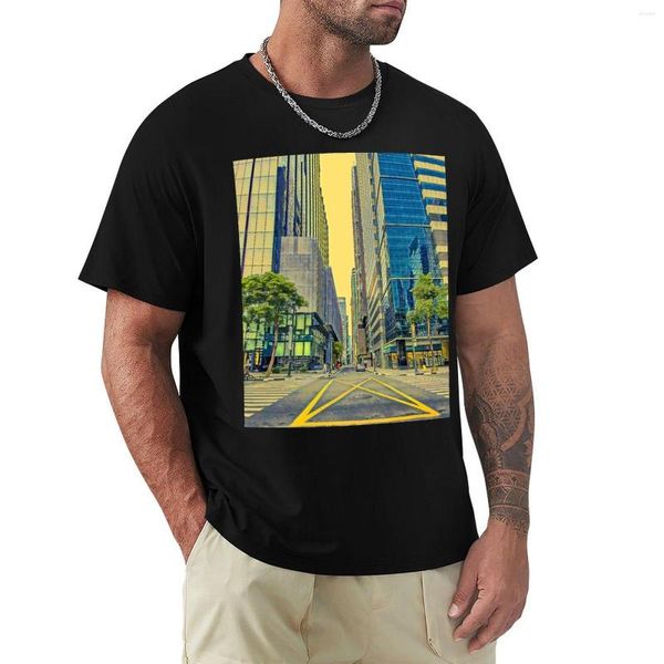 Polos para hombre, camiseta con vista urbana, camisetas personalizadas, diseña tu propia camisa con estampado de animales para niños, camisetas bonitas para hombres