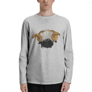 Polos homme Valais mouton à nez noir T-Shirts à manches longues T-Shirts noirs chemisier Sweat-Shirt vêtements pour hommes