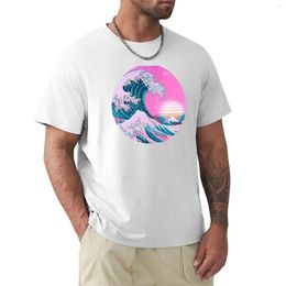 Polos pour hommes Vaporwave Great Wave Off Kanagawa Esthétique Rétro Sunset T-shirt Imprimé Animal Chemise Pour Garçons Fans De Sport T-shirts Hommes T-shirts