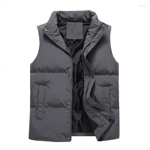 Polos pour hommes gilet en coton de style coréen de style coréen