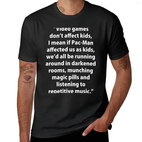 Los videojuegos de polos para hombres no afectan a los niños camiseta coreana tops ropa vintage para hombre camisetas de algodón