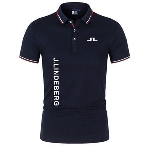 Polos pour hommes Polo Vintage JLindeberg Golfeur S-4XL Polo à manches courtes T-shirt Hommes Chemise Comique Hommes Golf Top 230818