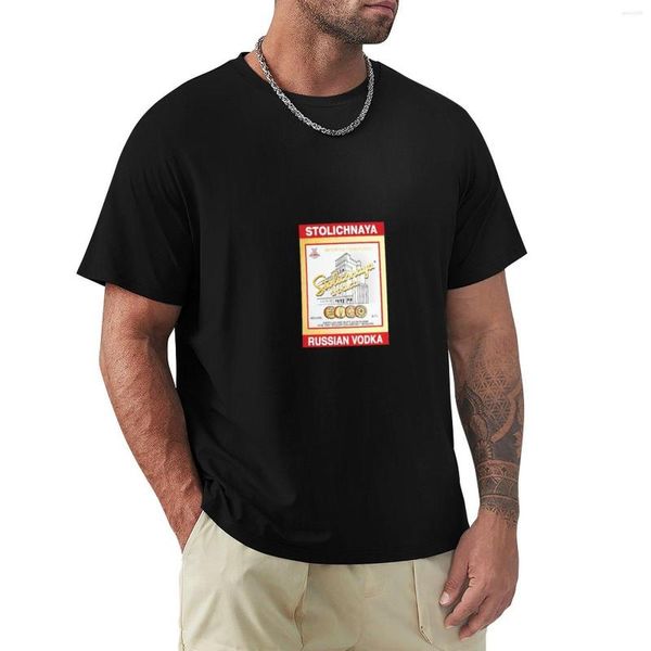 Polos pour hommes Vodka Stolichnaya Logo T-Shirt Graphic T Shirt Tees Sweat Shirts Hommes Vêtements