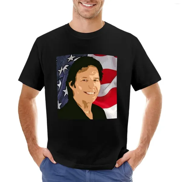 Polos pour hommes Votez pour Neil Breen T-shirt T-shirt graphique personnalisé Chemises noires unies Hommes