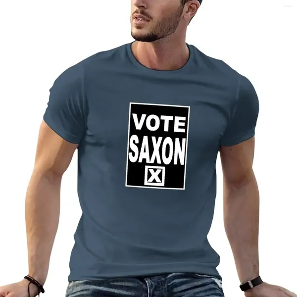 Polos pour hommes Vote Saxon T-shirt Hippie Vêtements Garçons Blancs Sweat-shirts Hommes