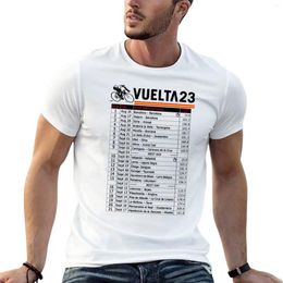 Polos masculins Vuelta A Espana 2024 T-shirt mignon tops t-shirt surdimensionné