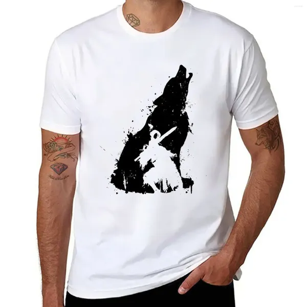 Polos para hombre Walker Of Abyss camiseta negra (versión silueta) camisetas blancas para niños ropa Kawaii hombres lisos