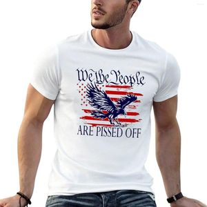 Polos para hombres We, la gente está enojada con la camiseta de la camiseta de ropa estética, camisetas personalizadas de peso corto para hombres
