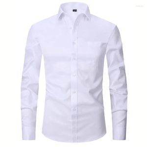 Heren Polos White Shirt Men Business Casual Slim For Wedding Banquet Office Work Wear Tuxedos Set
