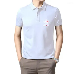 Polos para hombres Camiseta de manga corta blanca Hombres divertidos Armas de moda No mates a la gente Papás Do Impreso O Cuello Top Tendencia