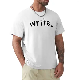 Polos para hombres Escribe una camiseta de letras motivadoras pesos pesos negros ropa de moda coreana