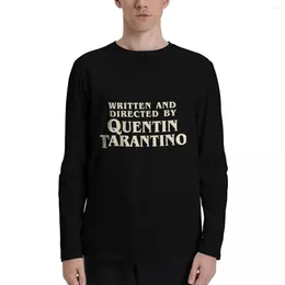 Polos pour hommes écrits et réalisés par Quentin Tarantino (original) T-Shirts à manches longues t-shirt chemise de grande taille T-Shirts hommes Pack