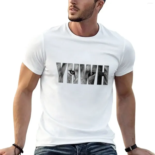 Polos pour hommes YHWH Yahweh Dieu Lion Cadeau T-shirt Animal Prinfor Boys Kawaii Vêtements Hommes Chemise d'entraînement