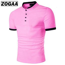 Herenpolo's ZOGAA Poloshirt voor heren Katoenen overhemd met korte mouwen Vrijetijdsoverhemden Zomer Ademend Effen Herenpoloshirt Grote maten S3XL 230715