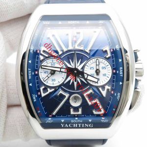 Produits pour hommes Montre Vanguard 44 mm 7750 Mouvement automatique Valjoux avec montre chronographe fonctionnelle Cadran bleu Numéro éclaté 3051