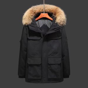 Heren kogelvis Winter Down Designer Parka Fashion Casual Outdoor Trenchcoat met capuchon Paar dikke thermische jas op maat