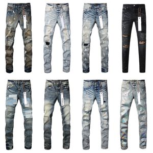 Jeans violet pour hommes Pantalons en denim Jeans pour hommes Designer Jean Black Pans Haut de gamme Qualiy Sraigh Design Rero Sreewear Casual Sweapans Designers Joggers