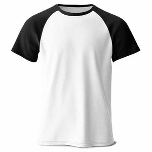 Mannen Raglanmouwen T-shirt Klassieke 100% Cott Oversized T-shirt Vintage Oude Shcool Tees Voor Mannen Vrouwen Zomer Tops B4E8 #