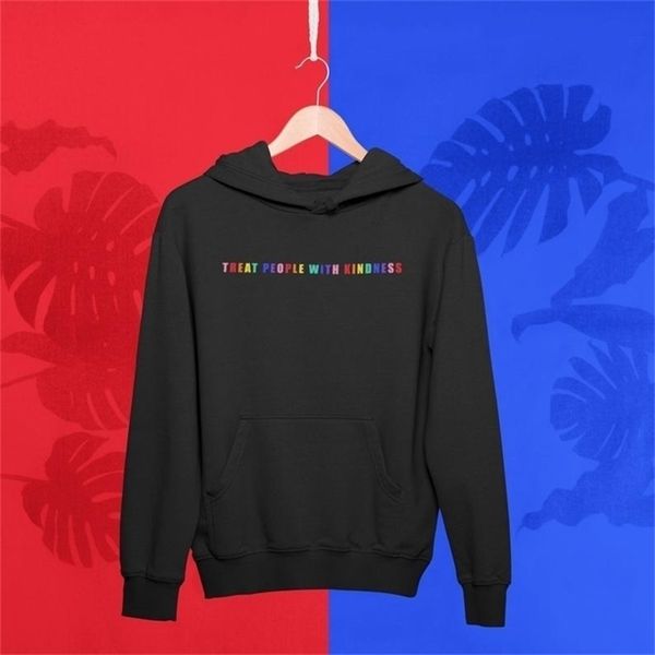 Couleur arc-en-ciel pour hommes tpwk sweats à capuche unisexe hiver harajuku à capuche garçon vêtements masculins 211014