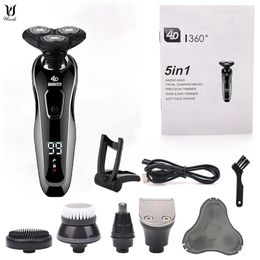 Rasoir rechargeable pour hommes avec tondeuse à poils d'oreilles et de nez favoris tondeuse corporelle peut être rasoir étanche 240111