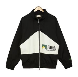 Heren RHUDE hoodies monogram washandje geborduurde Amerikaanse high Street blouse voor heren en dames monclair jas