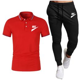 Running sets voor heren zomer sportkleding gym fitness pakken snel droge t-shirts korte sportkleding workout training spor tracksuit