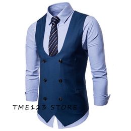 Serge masculino sólido coletes para homem elegante colete steampunk terno jaquetas homem formal ambo gótico chaleco wang vestido masculino