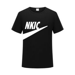 Fashion Brand Logo Imprimé hommes femmes T-shirts noirs t-shirts décontractés tops respirants surdimensionnés 100% coton Tshirt mâle à manches courtes mâles S-xxl Tees Shirts