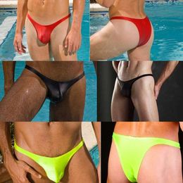 Pantalon de natation Sexy taille basse pour hommes, sous-vêtement bikini, string, T-Shirt à la mode, source chaude, 1526