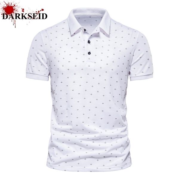 hommes navire Anchor imprimé polo T-shirt mode décontracté respirant T-shirt bureau d'affaires POLO chemise 220716