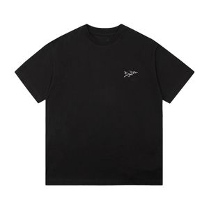 Chemise homme designer manches courtes t-shirt graphique été ample décontracté tendance t-shirt minimaliste animal lettre motif haut noir