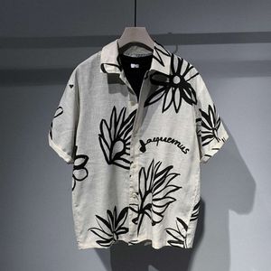 Chemise masculine Summer Nouveau imprimé mode tendance T-shirt décontracté confortable