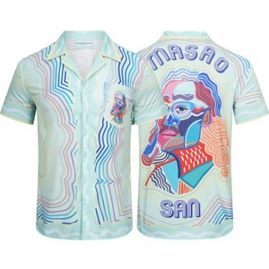Camisas de hombre Casablanc Traje casual Chándal de hombre Moda Verano Ropa deportiva Cuello redondo Manga corta M-XXXL