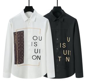 Chemises pour hommes mode décontractée marque de luxeLV Designers chemises décontractées