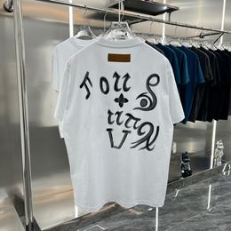 Herenoverhemden Designer T-shirt Katoen ronde nek Afdrukken Snel drogen Anti Wrinkle Men Spring zomer High Loose Trend Korte mouw Mannelijke kleding S-XXL