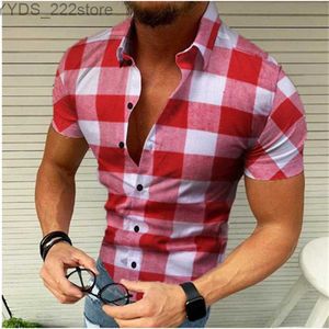 Chemises pour hommes chemises pour hommes chemises en plein air rue à manches courtes à manches à manches surdimensionnées surdimensionnées YQ240422