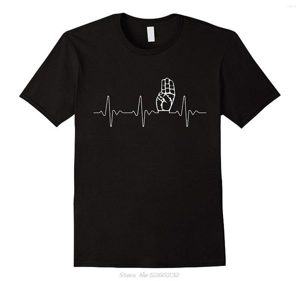 Chemises pour hommes Scout Movement Heartbeat T-Shirt Hommes Vêtements Été Chemise en coton à manches courtes Streetwear