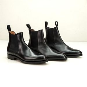 Herenschoenen Nieuwe Kunstmatige PU Hoge kwaliteit Western Boots Retro Klassieke Herfst en Winter Boots Maatschoenen 3848 HC113 2