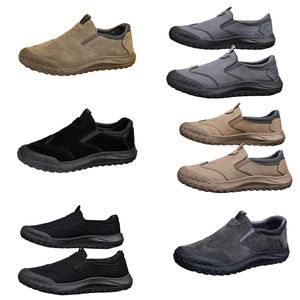 Zapatos de hombre, nuevo estilo de primavera, zapatos perezosos de un pie, zapatos de protección laboral cómodos y transpirables, tendencia masculina, suelas suaves, calzado deportivo y de ocio, buenos zapatos 40 a111