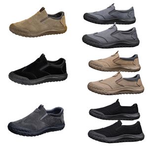 Chaussures pour hommes, nouveau style de printemps, chaussures paresseuses d'un pied, chaussures de protection du travail confortables et respirantes, tendance pour hommes, semelles souples, chaussures de sport et de loisirs bonnes chaussures 41 XJ