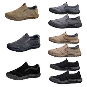 Chaussures pour hommes, nouveau style de printemps, chaussures paresseuses d'un pied, chaussures de protection du travail confortables et respirantes, tendance pour hommes, semelles souples, chaussures de sport et de loisirs noir 39