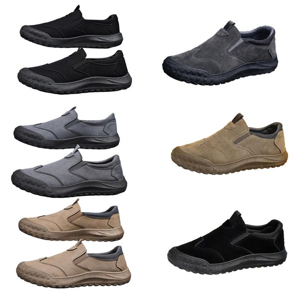 Chaussures pour hommes, nouveau style de printemps, chaussures paresseuses d'un pied, chaussures de protection du travail confortables et respirantes, tendance pour hommes, semelles souples, chaussures de sport et de loisirs taille européenne homme a111